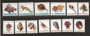 SINGAPORE SC# 263-75   FVF/MNH