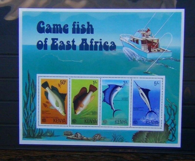 Kenya 1977 Game Fish of East Africa Miniature Sheet MNH 