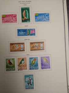 collection on pages Togo airmail 1960-68 QJ: CV $120