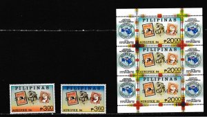 Philippines # 1708-1709, 1710 Ausipex SPECIMEN Overprints,, Mint NH, 1/2 Cat,