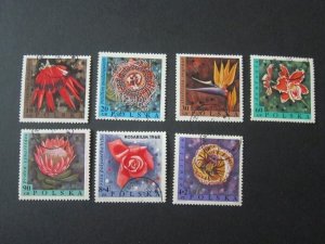 Poland 1966 Sc 1577-79,81-82,B111-2 FU