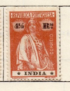 Portuguese India 1914 Early Issue Fine Mint Hinged 4.5r. NW-265450