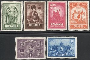 ROMANIA 1929 Sc 347-52  Mint LH set VF - Transylvania Union