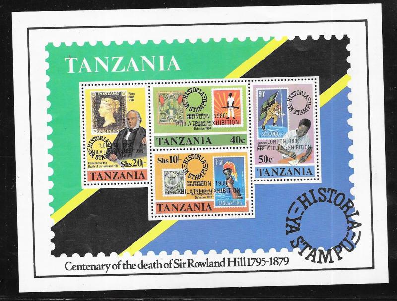 Tanzania #148a  Sir Rowland Hill S/S of 4 (MNH) CV $2.75