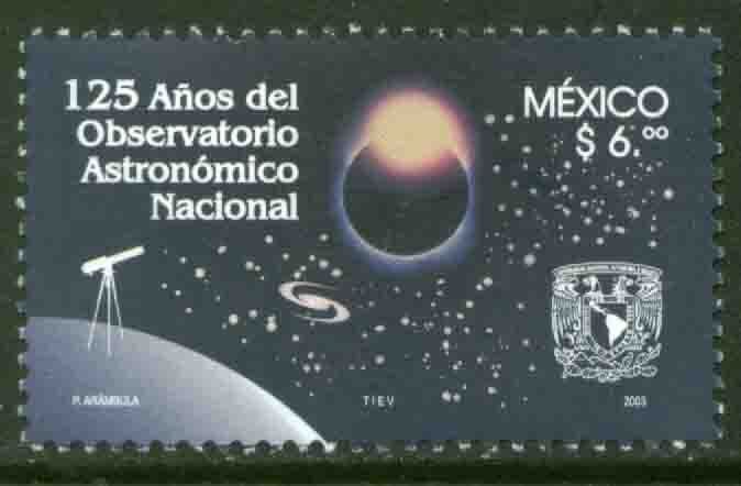 MEXICO 2314, National Astronomical Observatory 125th Anniversary MINT, NH. VF.
