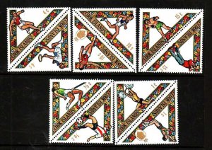 Cook Is.-Sc#254-8- id2-unused NH set-Sports-South Pacific games-1969-