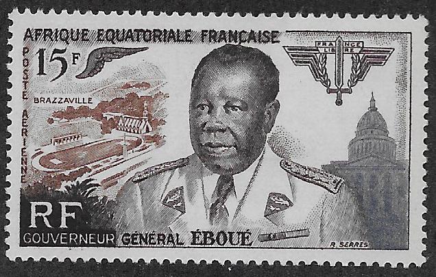 FRENCH EQUATORIAL AFRICA SC# C42  FVF/MOG    1955