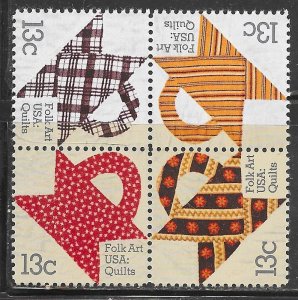 USA 1745-1748: 13c Basket Design Quilts, used, VF