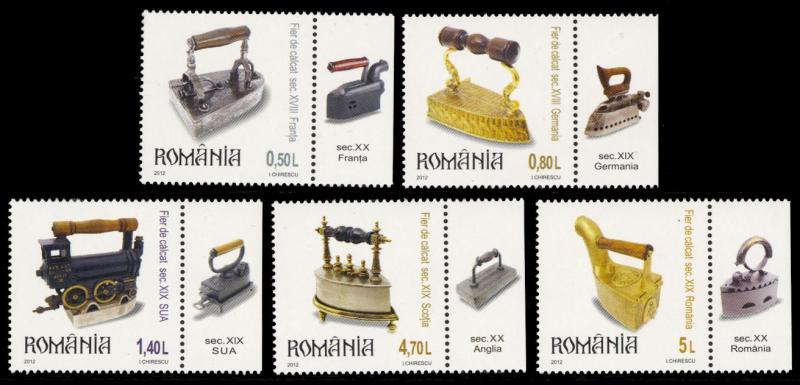 Romania 2012 Scott #5345-5349 Mint Never Hinged