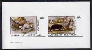 Eynhallow 1982 Animals #08 (Stoat & Hedgehog) imperf ...