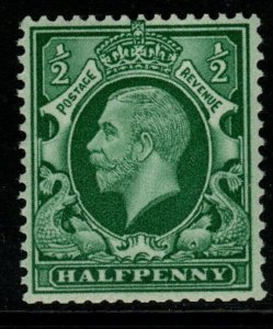 GB SGN46a 1934 ½d GREEN INTERMEDIATE FORMAT WMK INVERTED MNH