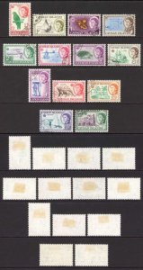 Cayman Islands SG165/77 QEII Part Set of 13 Used