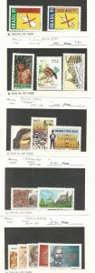 Brazil, Postage Stamp, #2309//2345 (15 Different) Mint NH, 1991