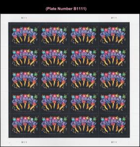 US 5019 Neon Celebrate forever sheet B1111 (20 stamps) MNH 2015