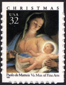 SC#3112 32¢ Madonna & Child Booklet Single (1996) SA