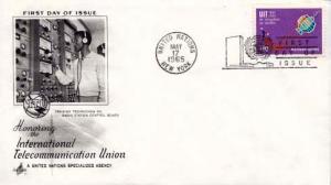 United Nations, First Day Cover, Telephone and Telegraph