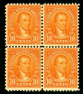EDSROOM-5301 US SCOTT 642 – 1927 10c Monroe, orange T2H B2NH $28