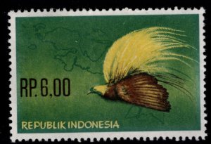 Indonesia Scott 599 MH* 1963  Bird of Paradise stamp