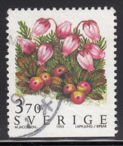 Sweden 1995 used Scott #2123 3.70k Mountain heath Wild Flowers