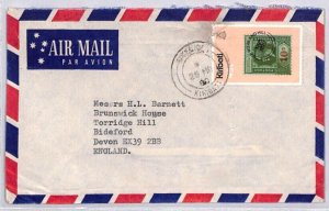 KIRIBATI Commercial Air Mail Cover GB Devon Bideford 1980 {samwells-covers}ZC28
