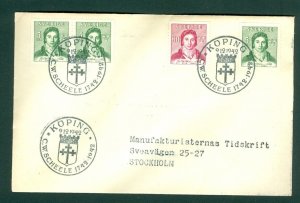 Sweden. 1942 FDC. Chemistry. C. W. Scheele.  Sc# 3/333+ 334. Adr. Stockholm