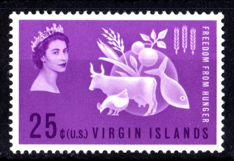 British Virgin Islands 1963 Sc#140 FAO FREEDOM FROM HUNGER Single MNH