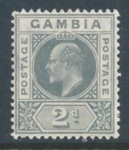 Gambia #44 MH 2p King Edward VII - Wmk. 3