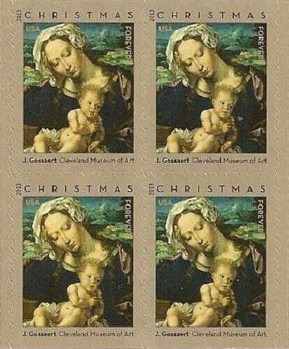 US 4815 Christmas Virgin & Child F block 4 MNH 2013