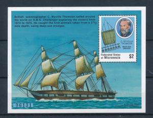 [56892] Micronesia 1997 Oceanography Sail boat MNH Sheet