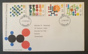 Great Britain First Day Cover British Achievement In Chemistry 1977