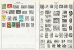 Singapore Stamp Collection on 12 Harris Pages, 1948-1985, JFZ