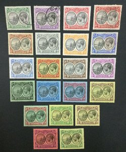 MOMEN: DOMINICA SG #71-91 1923-33 MINT OG H / 4 USED LOT #193108-1734