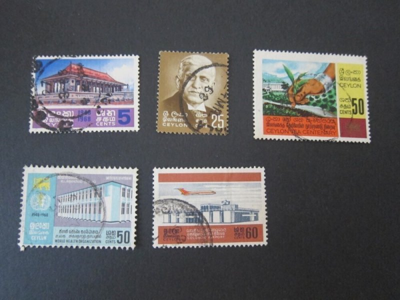 Ceylon 1967 Sc 407,413,415-7 FU