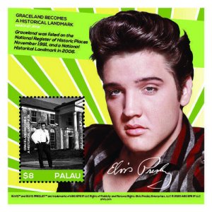 2020/08- PALAU - ELVIS I       1V complet set    MNH ** T