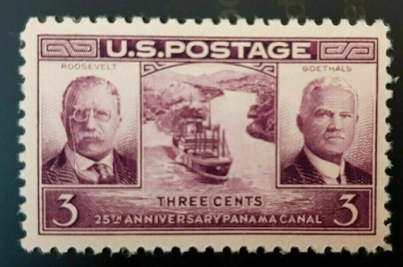 Scott # 856 3 Cent Stamp 25th Anniversary Panama Canal MNH