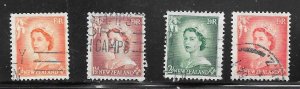 NEW ZEALAND #289-92 Used Singles Mixture 10 Cent Collection / Lot (my4)