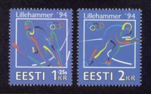 Estonia Sc# 264-5 MNH Winter Olympic Games 1994