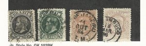 Brazil, Postage Stamp, #82-86 Used, 1882-86