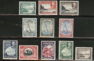 BERMUDA Scott 105-114 KGV 1936-40  MH* set CV$74