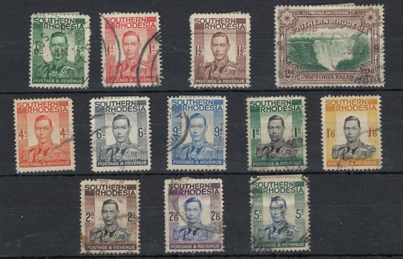 Southern Rhodesia 1938 Set To 5/- Fine Used JK411