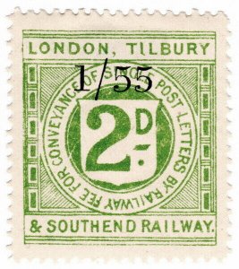 (I.B) London, Tilbury & Southend Railway : Letter Stamp 2d