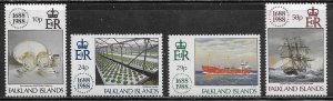 Falkland Islands Scott #'s 481 - 484 MNH