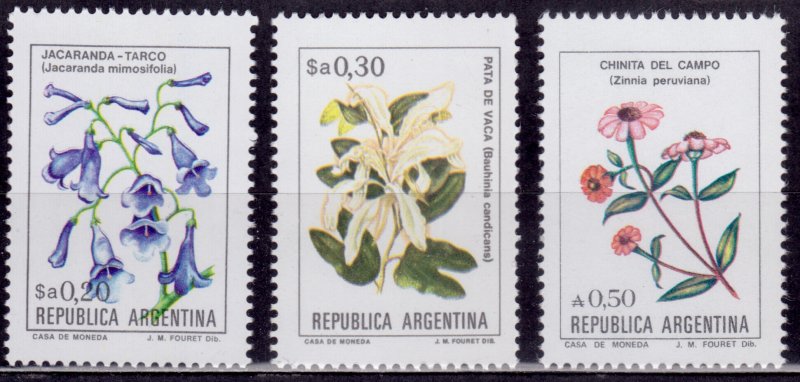 Argentina, 1983, Flowers of Argentina, MNH