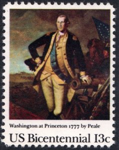 SC#1704 13¢ Washington at Princeton 1777 by Peale (1977) MNH