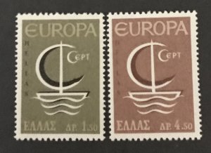 Greece 1966 #862-3, MNH, CV $2.25
