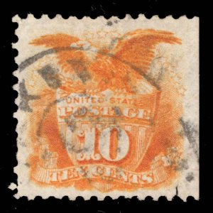 MOMEN: US STAMPS #127 USED APS CERT LOT #95800