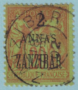 FRANCE OFFICES ABROAD - ZANZIBAR 21  USED - NO FAULTS VERY FINE! - XHY