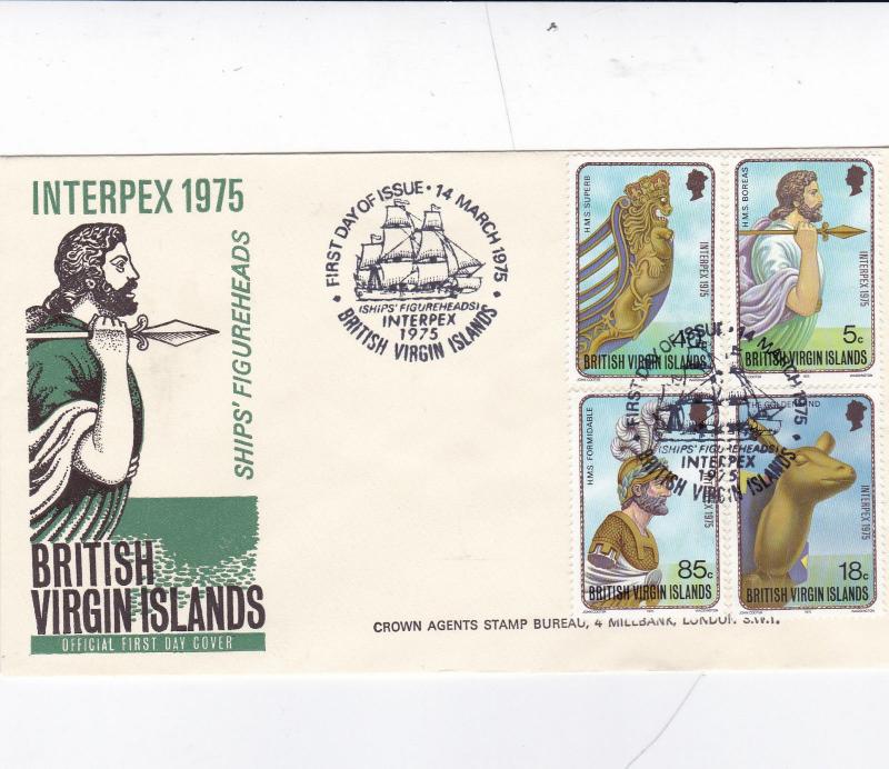 British Virgin Islands 1975 Interpex Unadressed FDC VGC