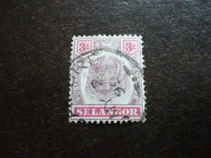 Stamps - Selangor- Scott# 29 - Used Part Set of 1 Stamp
