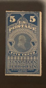 US #PR5, genuine unused no gum as issued, F/VF, Scott $225.00